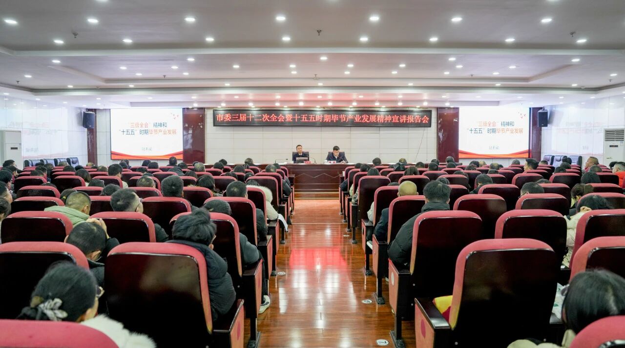            市委副秘書長、市委政研室主任陸有斌為我院教職工作市委三屆十二次全會暨“十五五”時(shí)期畢節(jié)產(chǎn)業(yè)發(fā)展精神宣講